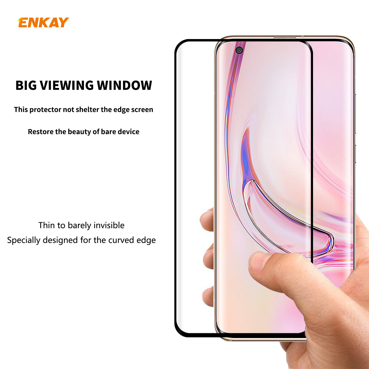 ENKAY 0,26 mm 9H 3D buet fuldlim hærdet glas fuldskærmsfilm til Xiaomi Mi 10 Mi 10 Pro ENKAY 0,26 mm 9H 3D buet fuldlim hærdet glas fuldskærmsfilm til Xiaomi Mi 10 Mi 10 Pro